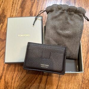 Tom Ford T Line Cardholder near perfect condition! Two tone.